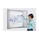 CC fali vitrin, biztonsági üveggel, befogadóképesség 9 x DIN A4