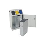 Szelektív hulladékgyűjtő belső tartállyal 3x30 L 580 x 380 x 920 mm