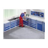 Szerszámszekrény,  600 x 600 x 800 mm 5 fiókos ( 2 x 100, 2 x 150, 1 x 200 mm)