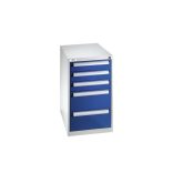 Szerszámszekrény,  600 x 600 x 800 mm 5 fiókos ( 3 x 100, 2 x 200 mm)