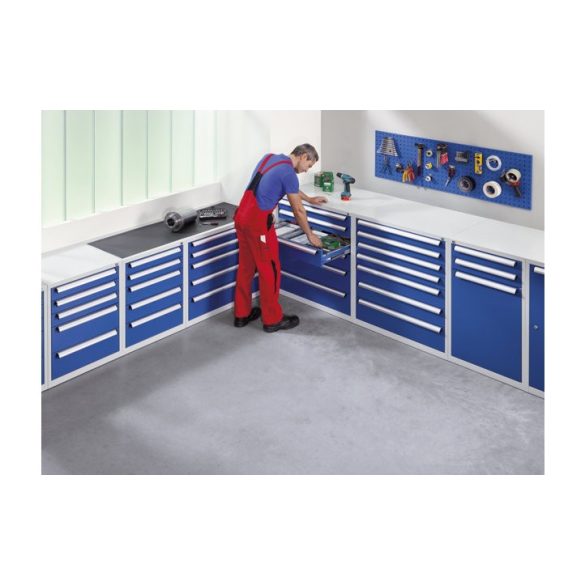 Szerszámszekrény,  600 x 600 x 800 mm 5 fiókos ( 3 x 100, 2 x 200 mm)