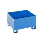  Felfogótálca 800 x 800 x 465 mm, engedéllyel, kék porszórt bevonattal, rácsrostély nélkül