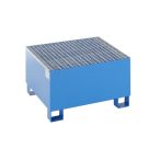   Felfogótálca 800 x 800 x 465 mm, engedéllyel, kék porszórt bevonattal, rácsrostéllyal