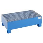   Felfogótálca 1200 x 800 x 360 mm, engedéllyel, kék porszórt bevonattal, rácsrostéllyal