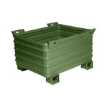Nagy teherbírású, egymásra rakható tároló, 800x1000x500 mm