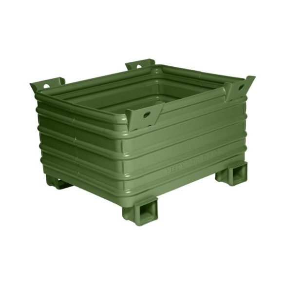 Nagy teherbírású, egymásra rakható tároló, 800x1000x500 mm