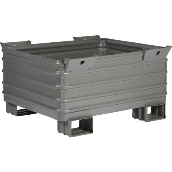 Nagy teherbírású, egymásra rakható tároló, 1000x1200x500 mm