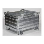   Nagy teherbírású, daruzható fém konténer, 800x1000x620 mm