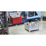 Nagy teherbírású, daruzható fém konténer, 800x1000x600 mm