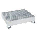   Felfogótálca 1200 x 1200 x 285 mm, engedéllyel, tűzihorganyzott, rácsrostéllyal