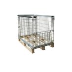   Rácsos raklapmagasító rövidebb oldalon ajtóval 1200x800x890 mm