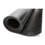 EPDM gumi, fekete, folyóméterenként, magasság 4,5 mm