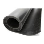 EPDM gumi, fekete, folyóméterenként, magasság 1,5 mm