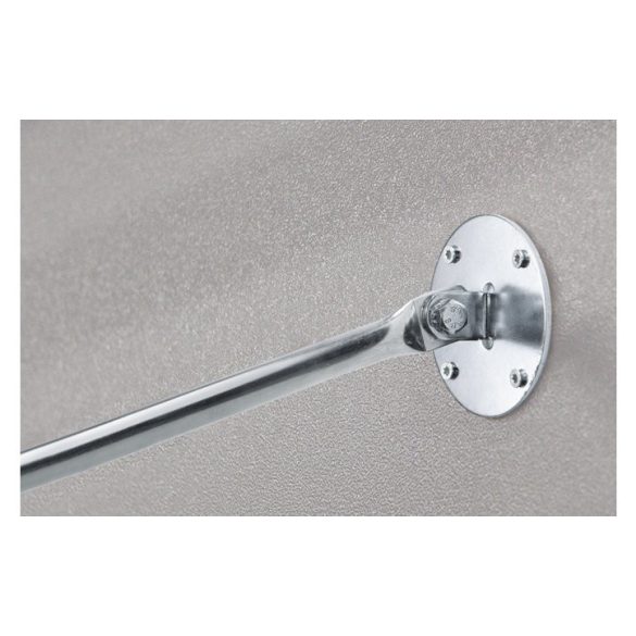 Kerek tükör teleszkópos fali karral, fix rögzítéshez, tükör Ø 600 mm, max. megfigyelési távolság: 7 m