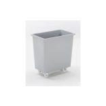 Polietilén, négyszögletes tároló, mobil, űrtartalom 135 l