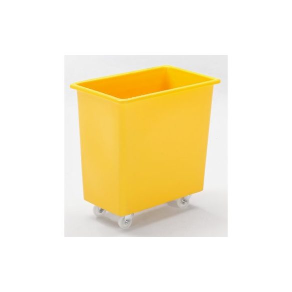 Polietilén, négyszögletes tároló, mobil, űrtartalom 135 l