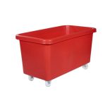 Polietilén, négyszögletes tároló, mobil, űrtartalom 450 l