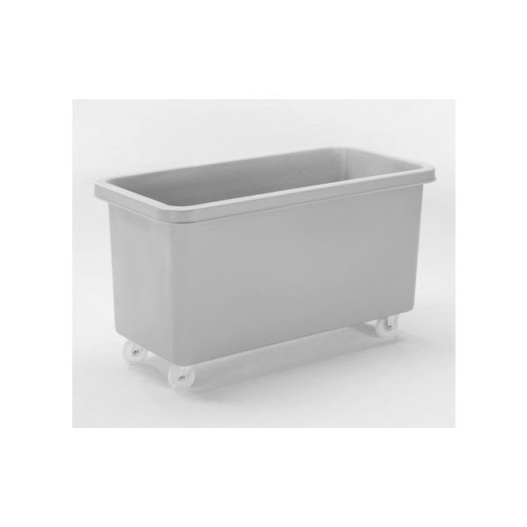 Polietilén, négyszögletes tároló, mobil, űrtartalom 450 l