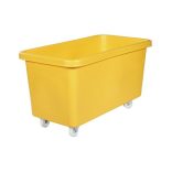 Polietilén, négyszögletes tároló, mobil, űrtartalom 450 l