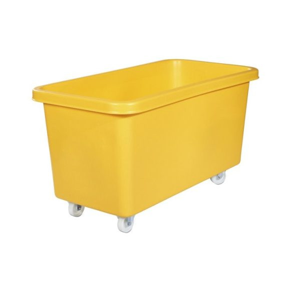 Polietilén, négyszögletes tároló, mobil, űrtartalom 450 l