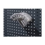 Tömlő- és kábeltartó, rögzítési anyagokkal együtt, szé x ma 350 x 140 mm, alumínium 