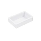   Műanyag, egymásra rakható tároló, 8 liter, 450 x 255 x 105 mm, natúr 