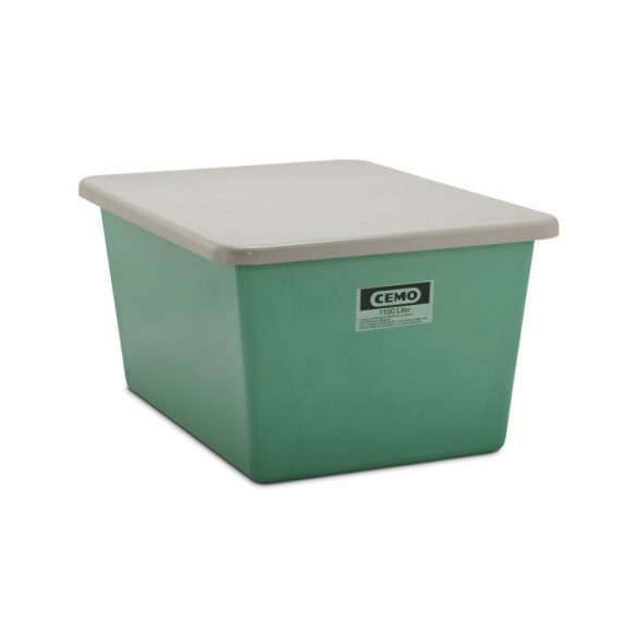 Lapos fedél, 1 230 x 640 x 40 mm, 200 L-hez, szürke