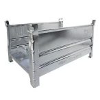   Tároló hosszú árukhoz 2 hosszanti fallal, 1200x800x600 mm, horganyzott