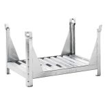 Tároló hosszú árukhoz 4 sarokoszloppal, 1000x800x600 mm, horganyzott