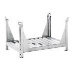   Tároló hosszú árukhoz 4 sarokoszloppal, 1200x1000x600 mm, horganyzott