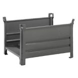 Tároló hosszú árukhoz 2 hosszanti fallal, festett 1000x800x600 mm