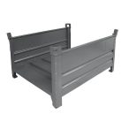   Tároló hosszú árukhoz 2 hosszanti fallal, h x szé 1200 x 1000 mm, szürke 