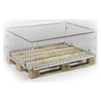   EUR raklaphoz rácsos raklapmagasító összecsukható keret  440 mm magas