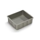 Műanyag, egymásra rakható tároló, 31 l, 550 x 450 x 163 mm