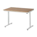 Állítható magasságú munkaállomás, tömör bükk, szé x mé 1250 x 800 mm