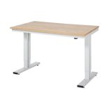 Állítható magasságú munkaállomás, tömör bükk, szé x mé 1500 x 1000 mm