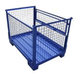 Összecsukható gitterbox lemez aljú 1240x840x900 mm (kék)