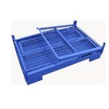 Összecsukható gitterbox lemez aljú 1240x840x900 mm (kék)