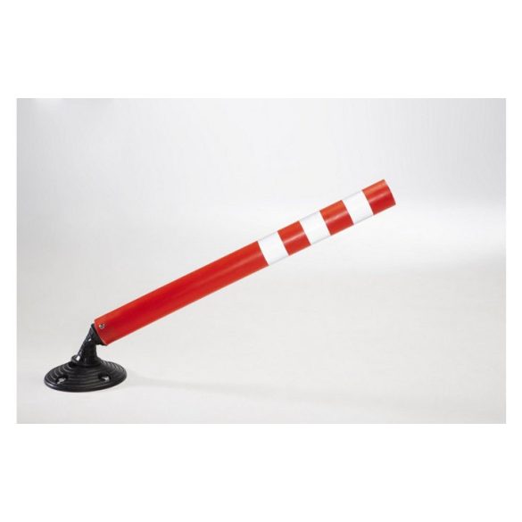 Rugalmas lezáróoszlop, fényvisszaverő csíkkal, magasság 450 mm