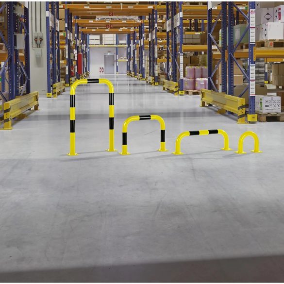 Ütközésvédő kengyel, beltérre, magasság x szélesség 600 x 2000 mm