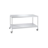 Mobil asztal laborokba, rakodópolccal, szé x mé x ma 1500 x 750 x 900 mm, teherbírás 200 kg