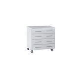 Magas laboratóriumi alsó szekrény, 4 fiók, szélesség 536 mm