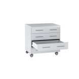 Magas laboratóriumi alsó szekrény, 4 fiók, szélesség 1136 mm