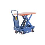 Elektromos emelőlapos kocsi, emelési tartomány 485 – 1 000 mm, teherbírás 1 000 kg