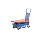 Elektromos emelőlapos kocsi, emelési tartomány 485 – 1 000 mm, teherbírás 1 000 kg