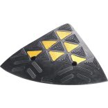 Lezáróelem szegélykő-felhajtórámpákhoz, 360x360x150 mm, fekete, pár