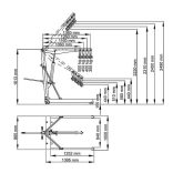 EKB kézi hidraulikus zsíráfemelő,  500 kg