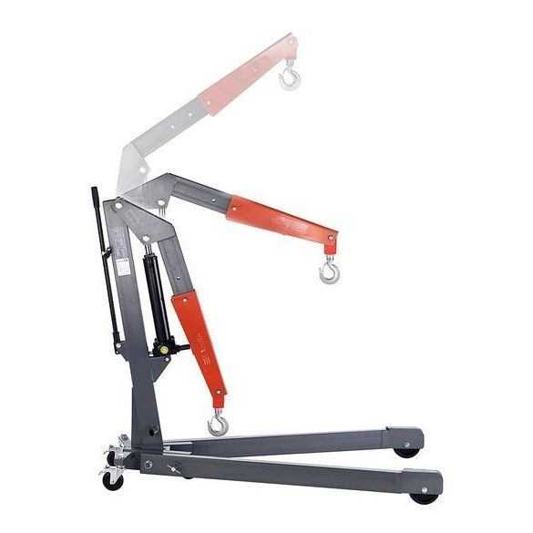 EKB  terpesztett alváz kézi hidraulikus zsíráfemelő daru  500 kg