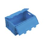   Polipropilén összehajtható doboz, 60 l, 400x600x320 mm, zsanéros fedéllel
