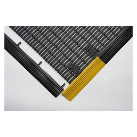 Csúszásmentes ipari szőnyeg, 10 m-es tekercs, szélesség 1200 mm, fekete-sárga
